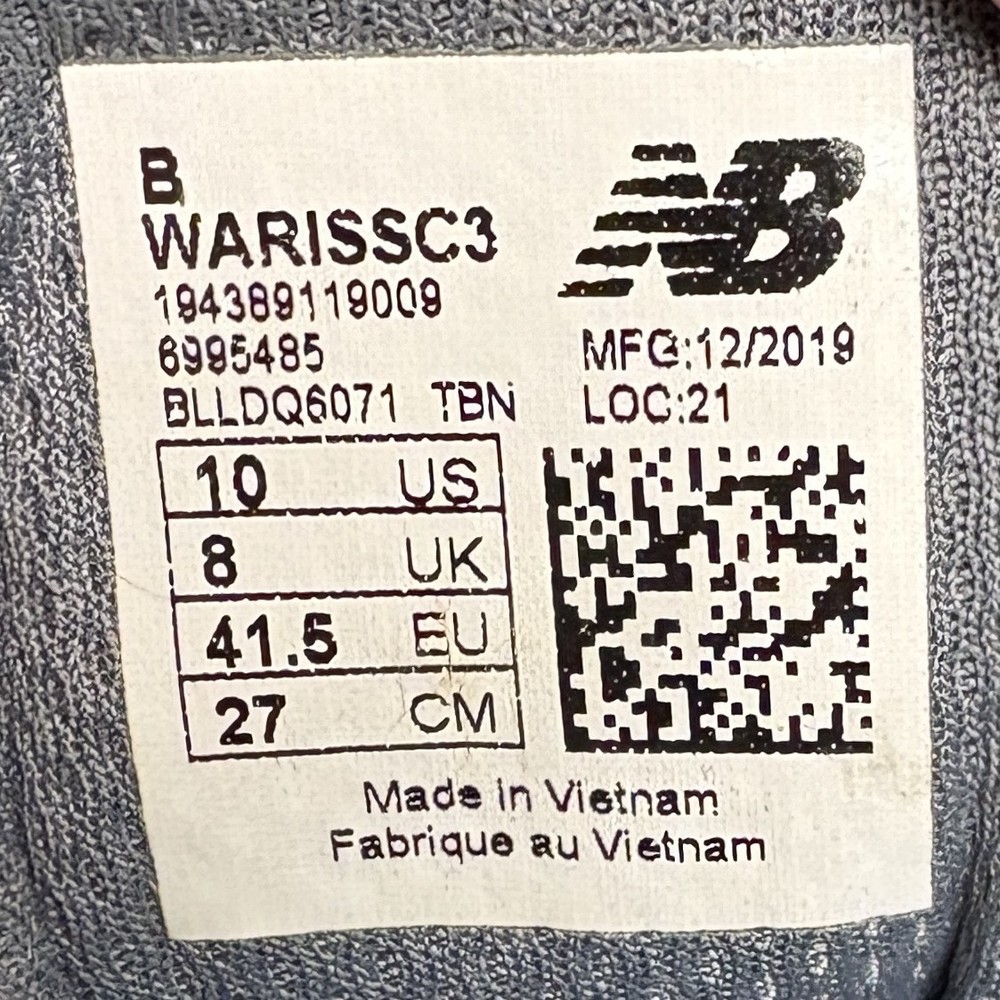New Balance Fresh Foam Arishi Gray Womens US Size 10 WARISSC3 Running Shoes - Picture 10 of 10
